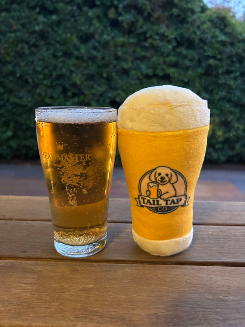 Plush Pot of Beer Squeaky Dog Toy